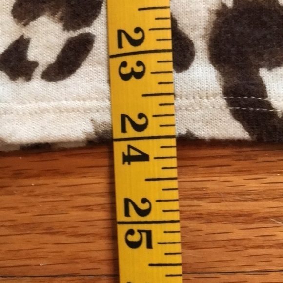 Gibsonlook Pullover Top Size L Brown/Tan Animal Print Dolman Sleeves Soft fabric - Picture 4 of 8